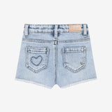 Daily7 Girls Denim Short Hartjes