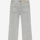 Daily7 Girls Jeans Wide Met Borduursels - Light Grey