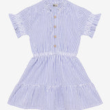 Daily7 Girls Jurk Ruches Strepen
