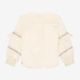 Daily7 Girls Longsleeve Ruffles - Pearl