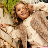 Daily7 Girls Teddy Gilet - Animal Print