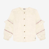 Daily7 Girls Longsleeve Ruffles - Pearl