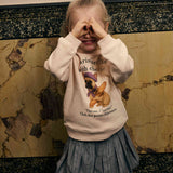 Daily7 Girls Sweater Print Parisian - Pearl