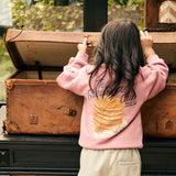Daily7 Girls Sweater Backprint Breakfast Club - Lilas