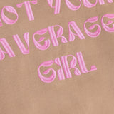 Daily7 Girls Sweater Backprint Ruffle - Brown