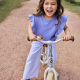 Daily7 Girls T-Shirt Ruches Blauw