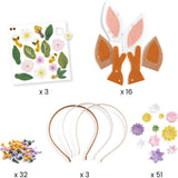 Djeco DIY Knutselset - Haarbanden Maken - Flower Friends - 6+ jaar