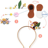 Djeco DIY Knutselset - Haarbanden Maken - Flower Friends - 6+ jaar