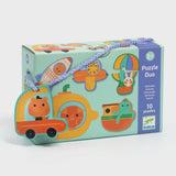 Djeco Duo Puzzel - Voertuigen