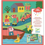 Djeco Herbruikbare stickers - Dieren