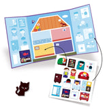 Djeco Herbruikbare Stickers - Het Huis