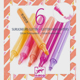 Djeco Glitter Markeerstiften - Grapefruit
