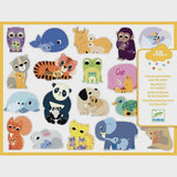 Djeco Stickers voor Peuters - Moeder & Baby - dieren