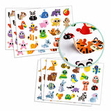 Djeco Stickers voor Peuters - Babydieren