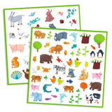 Djeco 160 Stickers - Dieren