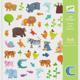Djeco 160 Stickers - Dieren