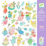 Djeco 160 Stickers Metallic - Sparkly Fairies