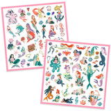 Djeco 160 Stickers Metallic - Sparkly Mermaids