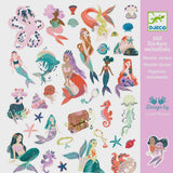 Djeco 160 Stickers Metallic - Sparkly Mermaids
