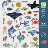 Djeco 160 Stickers Metallic - Ocean