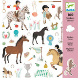 Djeco 160 Stickers - Paarden