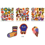 Djeco 60 Vilten Stickers - Vrolijk