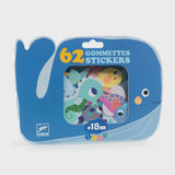 Djeco 62 Stickers Voor Peuters - Zeedieren