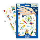 Djeco Tattoos Glow In The Dark - Space Oddity