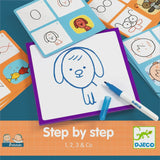 Djeco Stap Voor Stap Tekenen - 1, 2, 3 & Co