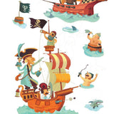 Djeco 160 Stickers - Piraten