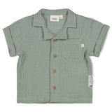 Feetje Blouse Mousseline Zeegroen - Summer Wovens