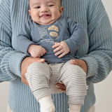 Feetje Longsleeve Donkerblauw - Breakfast Buddy