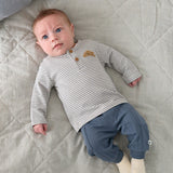 Feetje Broek Rib Donkerblauw - Breakfast Buddy