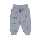 Feetje Broek Blauw Met Print - Breakfast Buddy