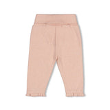 Feetje Broek Rib Roze Melange - Fall In Love