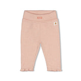 Feetje Broek Rib Roze Melange - Fall In Love