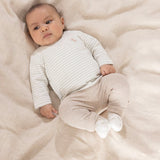 Feetje Broek Ribstof Taupe - Elephant