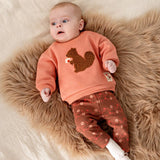 Feetje Legging Bruin Met Print - Forest Garden