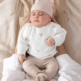 Feetje Sweater Geborduurd - Honey Bear