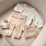 Feetje Broek Ribstof Zand - Honey Bear
