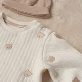 Feetje Sweater Geborduurd - Honey Bear