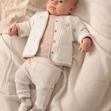 Feetje Broek Ribstof Streep - Honey Bear