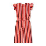 Feetje Jumpsuit Streep - Salsa Sunset