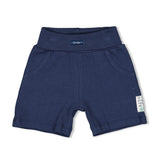 Feetje Short Ribstof Donkerblauw - Seaside Happiness