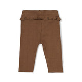 Feetje Legging Ribstof Bruin - Lucky Bloombird