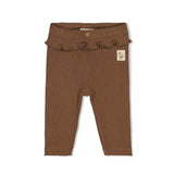Feetje Legging Ribstof Bruin - Lucky Bloombird