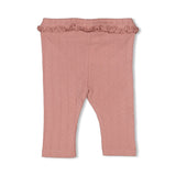 Feetje Legging Pointelle Rib Mauve - Starfish Wishes