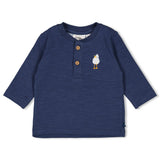 Feetje Longsleeve Donkerblauw - Seaside Happiness