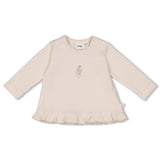 Feetje Longsleeve Offwhite - Fields Of Green