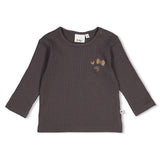 Feetje Longsleeve Ribstof Antraciet - Pasta Party